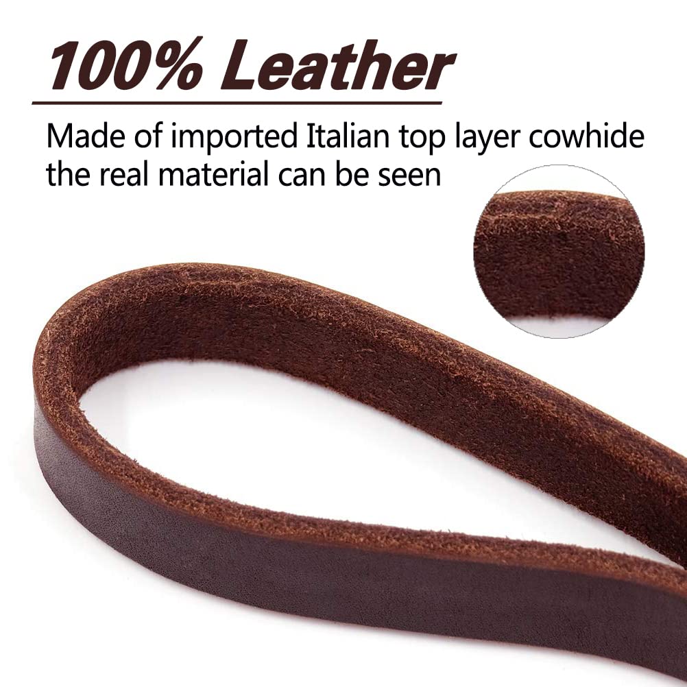 LWBMG leather dog leash ideal for training sessions and controlled walks