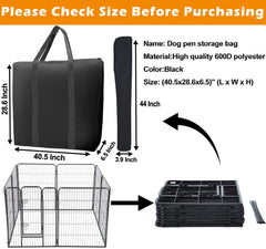 LWFCOEE storage bag dimensions 40.5 by 28.6 by 6.5 inches for large pens.
