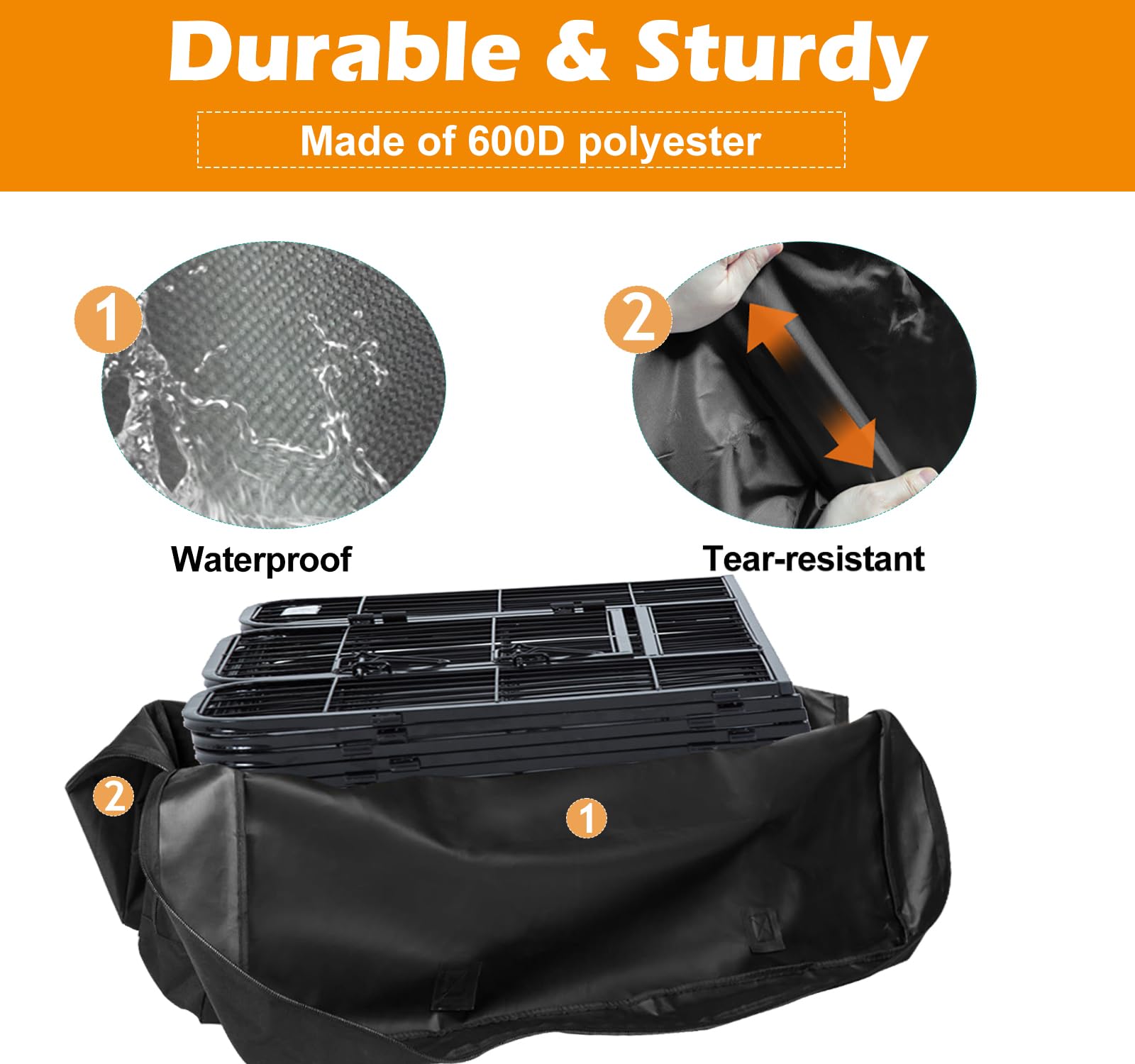 LWFCOEE lightweight, foldable bag simplifies transport on trips.