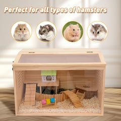LWYMX hamster cage openable top image highlights convenient top access