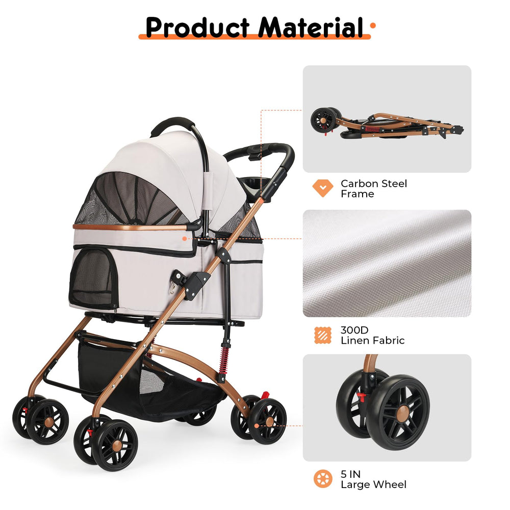 LXEVRA under-seat storage basket holds snacks, leashes, and toys