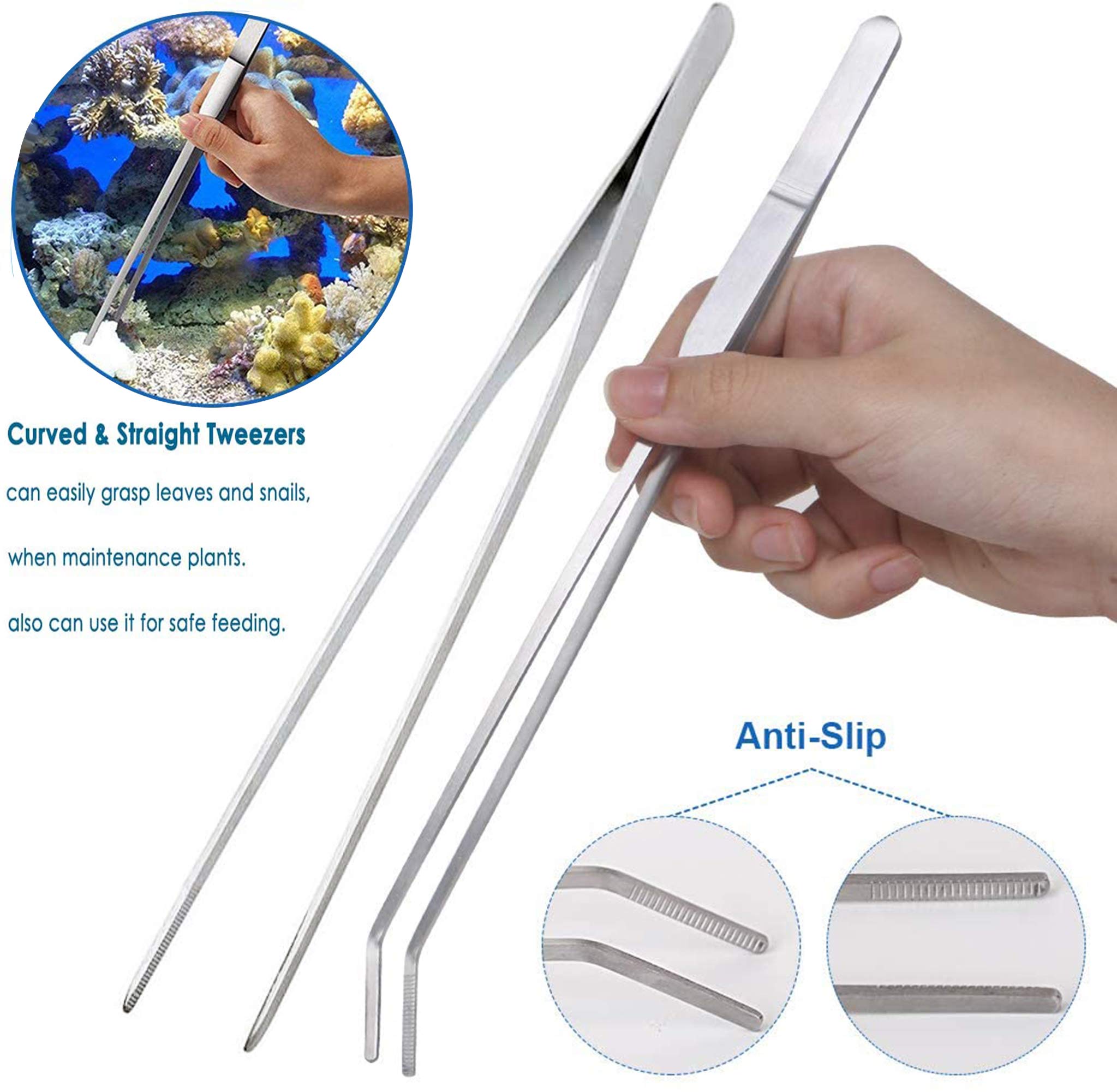 Lxiyu 7 in 1 curved scissor delivers clean cuts for aquarium plants