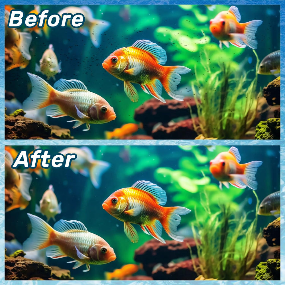 Lxiyu double-sided mesh captures debris for cleaner water and healthier fish.