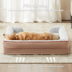 LEXTRO large-dimension XL bed showing generous 42 by 30 inch surface
