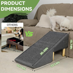 LY dog ramp folded-stool shows compact storage and extra seating.