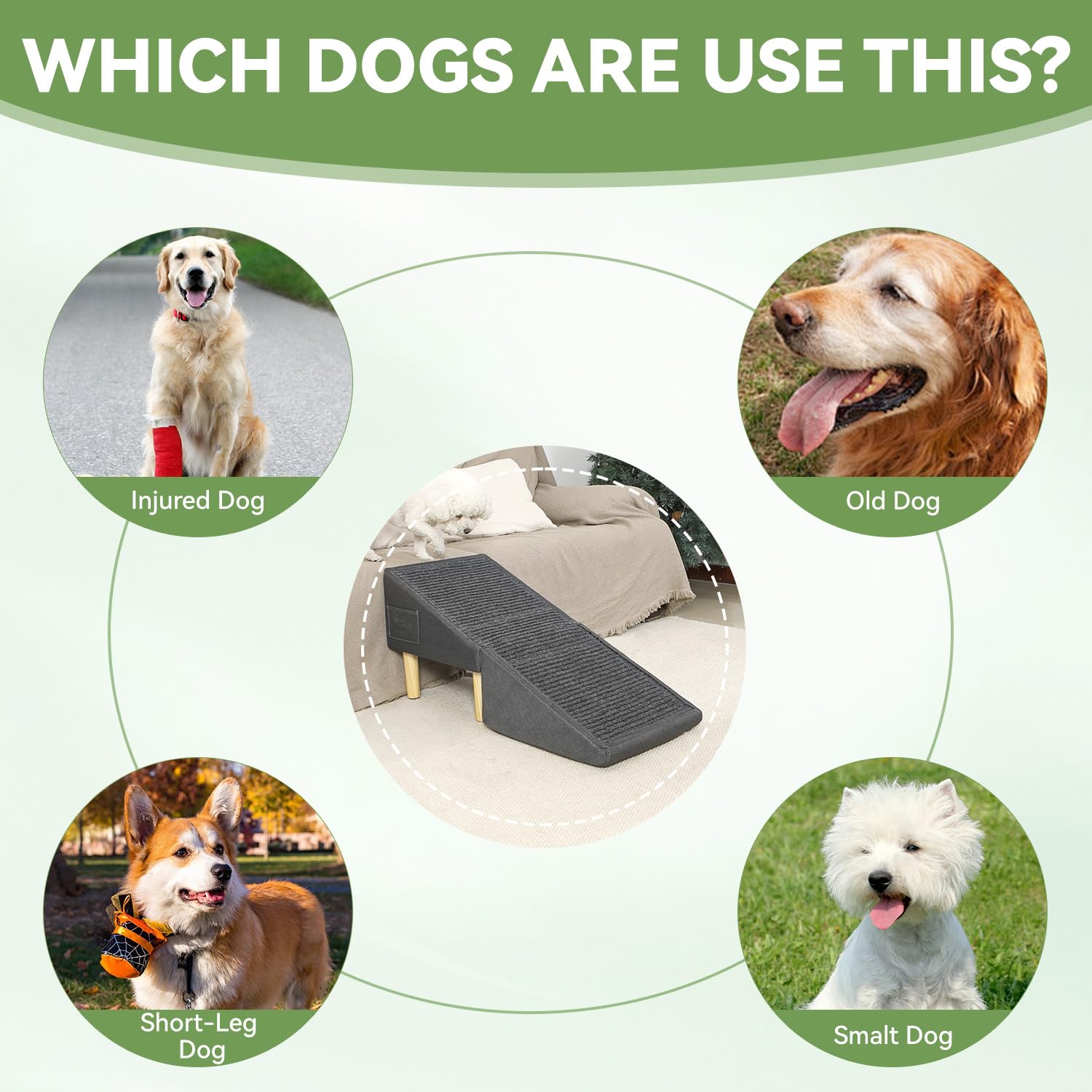 LY dog ramp-minimalist-design blends with home décor while aiding pet mobility.