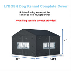 LYBOSH kennel cover waterproof 600D keeps the kennel dry during rain