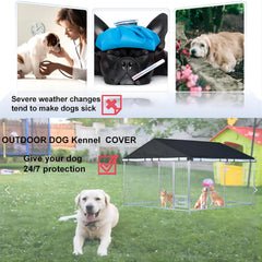 LYBOSH kennel cover wind and cold protection for year-round outdoors
