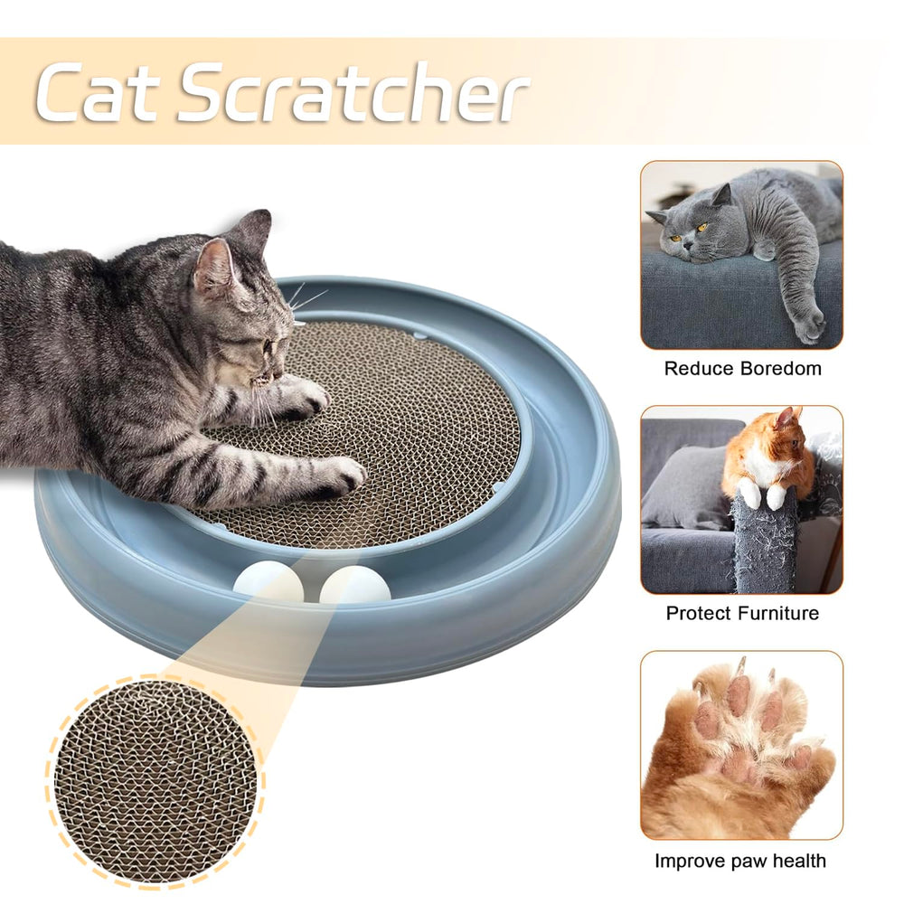 LYCTDD round cat scratcher base grey provides a satisfying surface for scratching and exercise