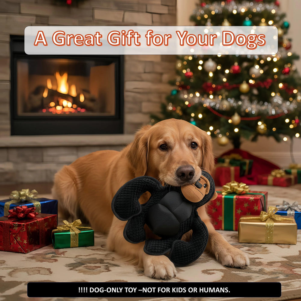 LydaPKS plush dog toy machine washable for easy cleaning after slobbery sessions.