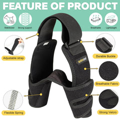 Lyderpet elbow brace soft neoprene texture for comfort and airflow.