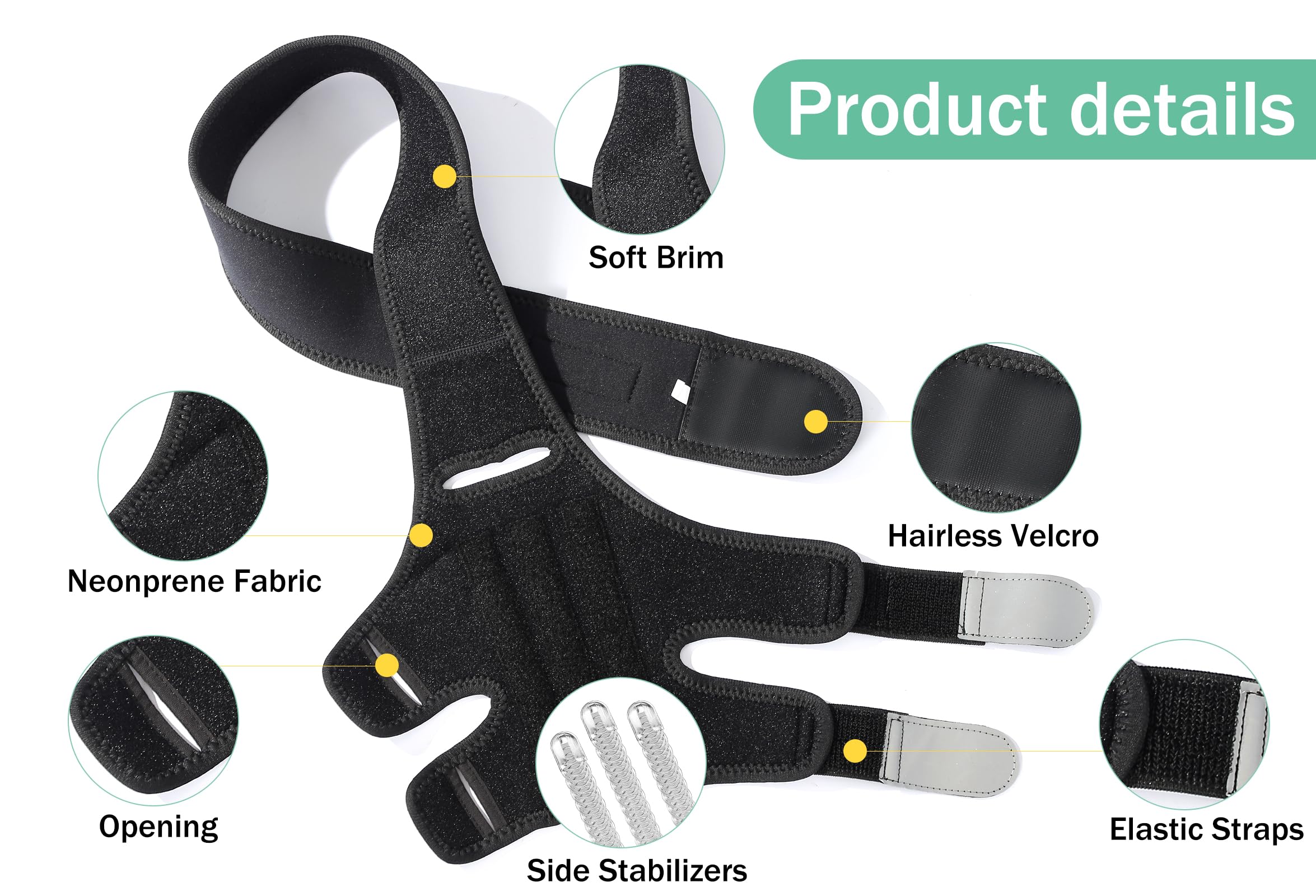 Lyderpet rear leg brace application showing easy wrap and secure Velcro.
