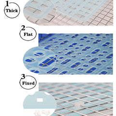 Lyellfe plastic mat close-up shows durable design for long-lasting use.