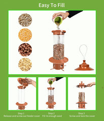 LYKENTOR clear PC container lets you check seed levels at a glance