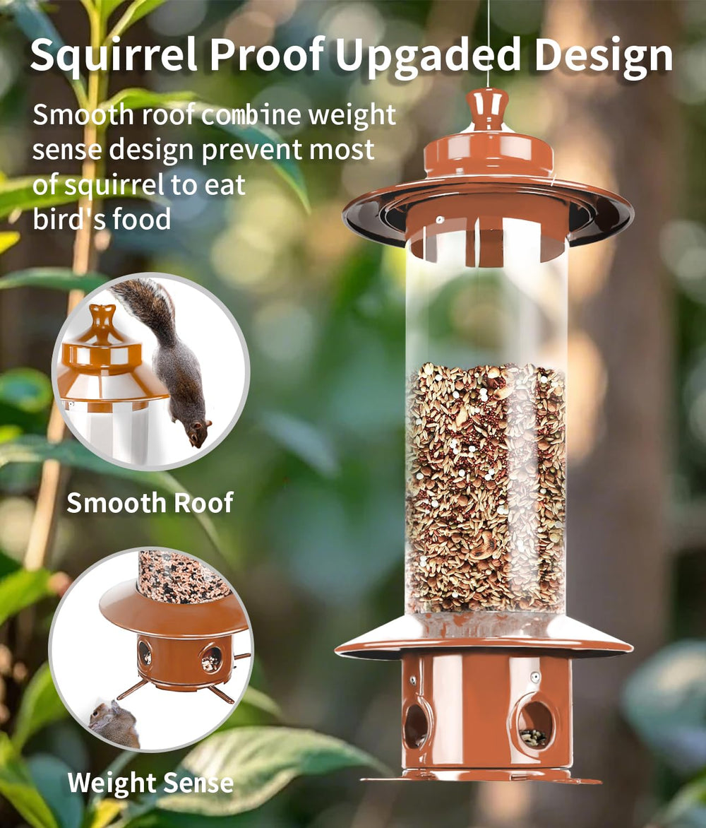 LYKENTOR gravity-sense bottom design keeps seed secure from squirrels