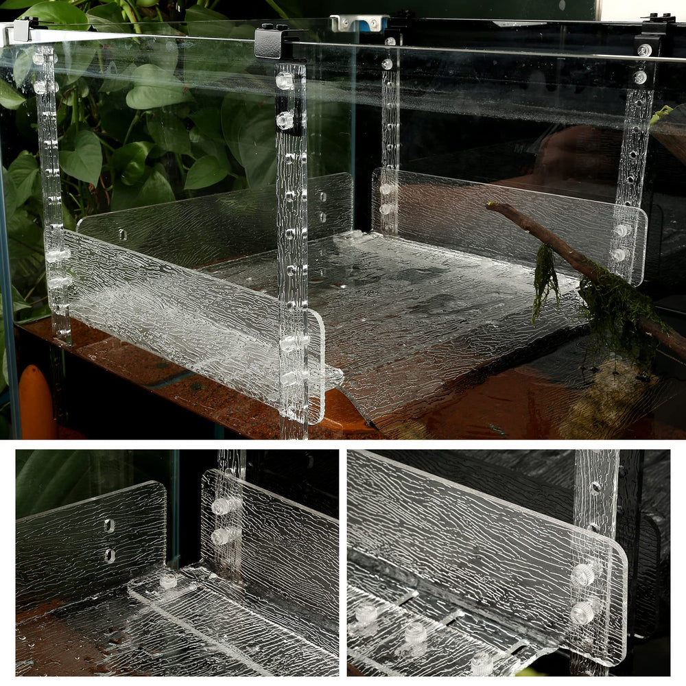 LYL LEYOULAND adjustable-size platform demonstrates width and height range for 40G breeder and 75G