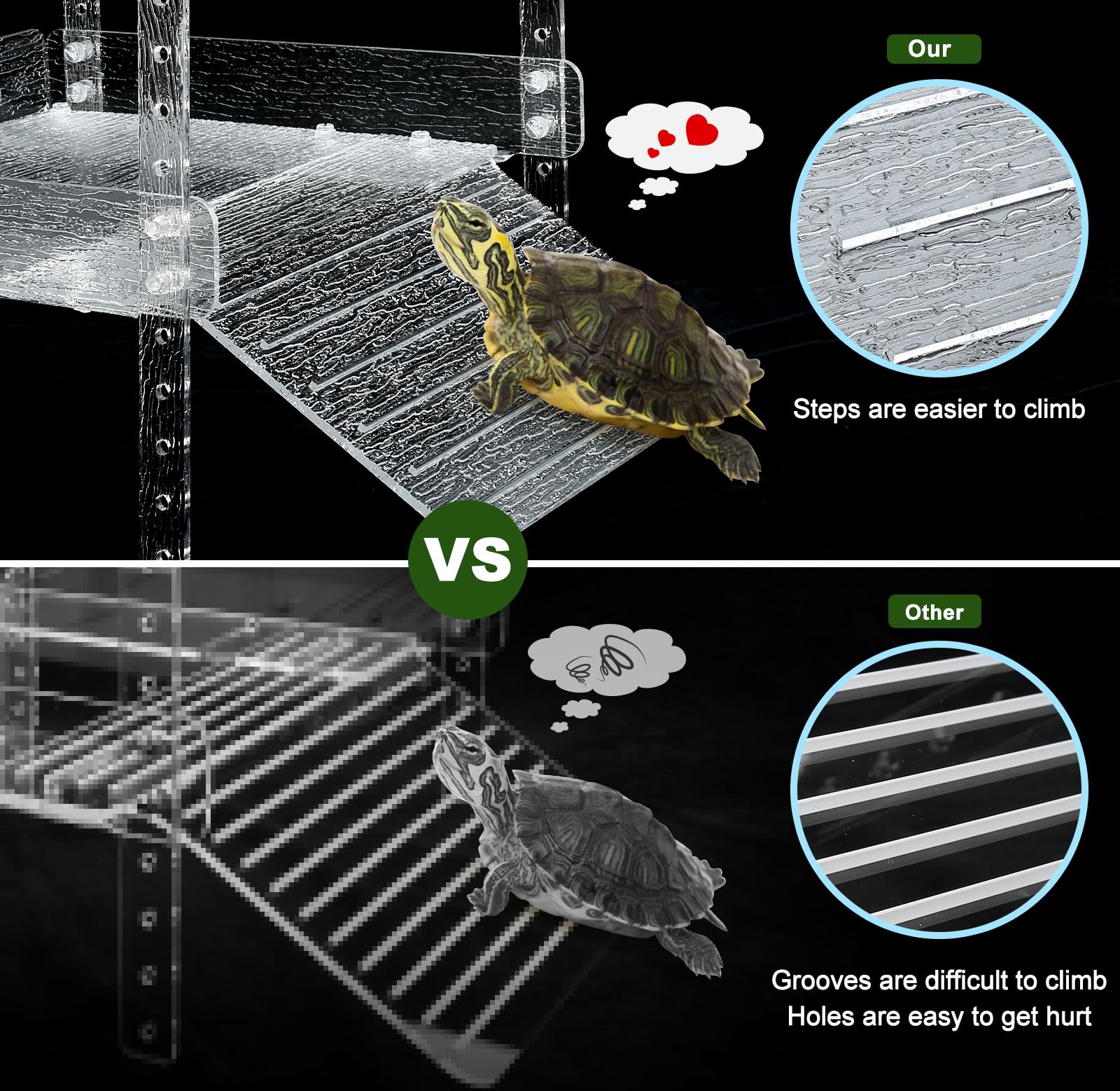 LYL LEYOULAND platform shows stainless screws and anti-rust hardware for safe installation