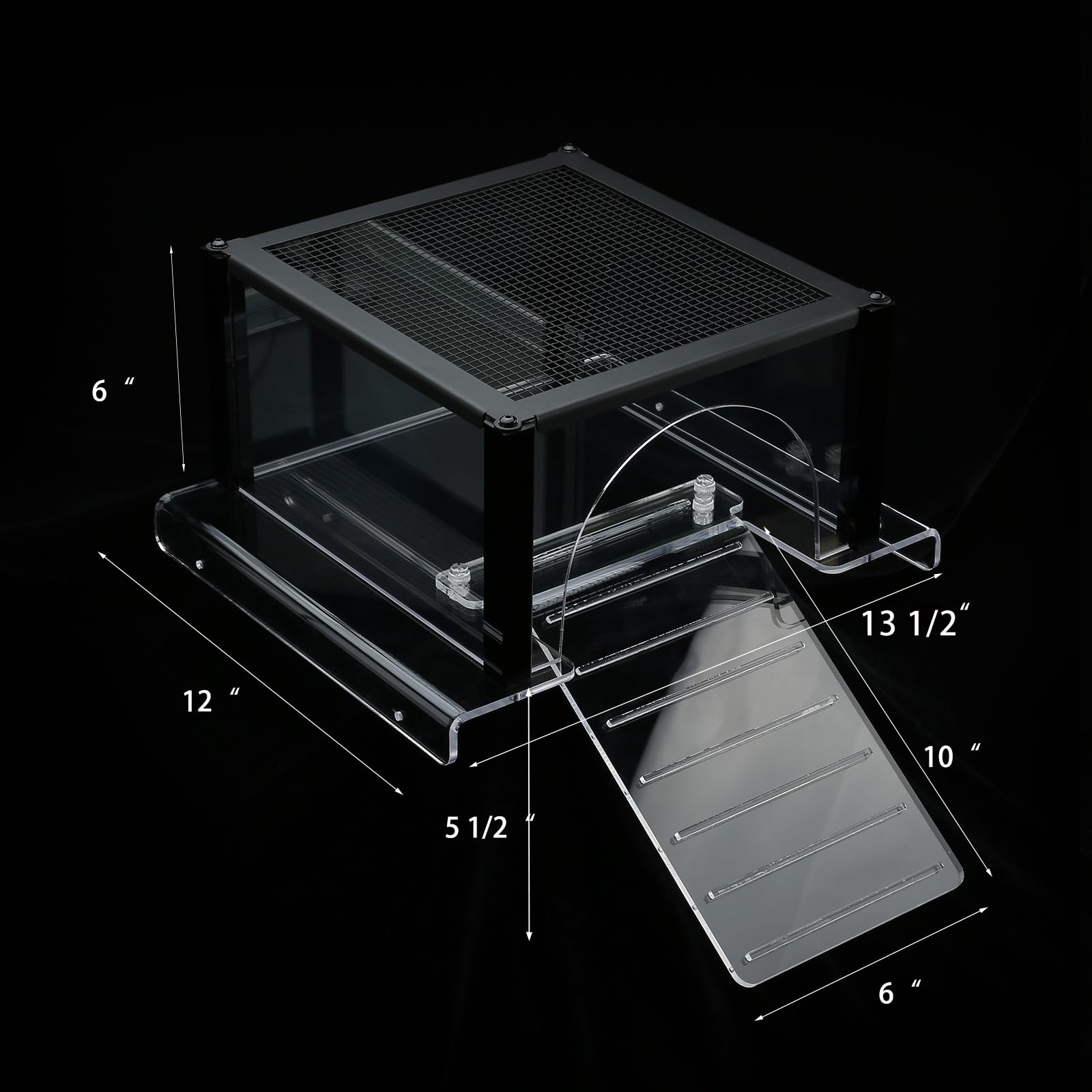LYL LEYOULAND Turtle Topper fits 10 to 55 gallon tanks for versatility.