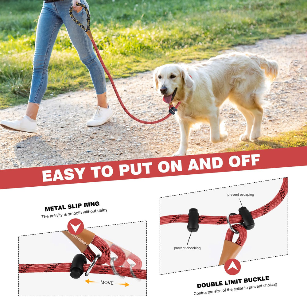 Lynxking correa deslizante 3/8 pulgadas x 6 pies para perros pequeños.