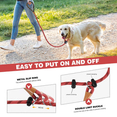 Lynxking correa deslizante 3/8 pulgadas x 6 pies para perros pequeños.