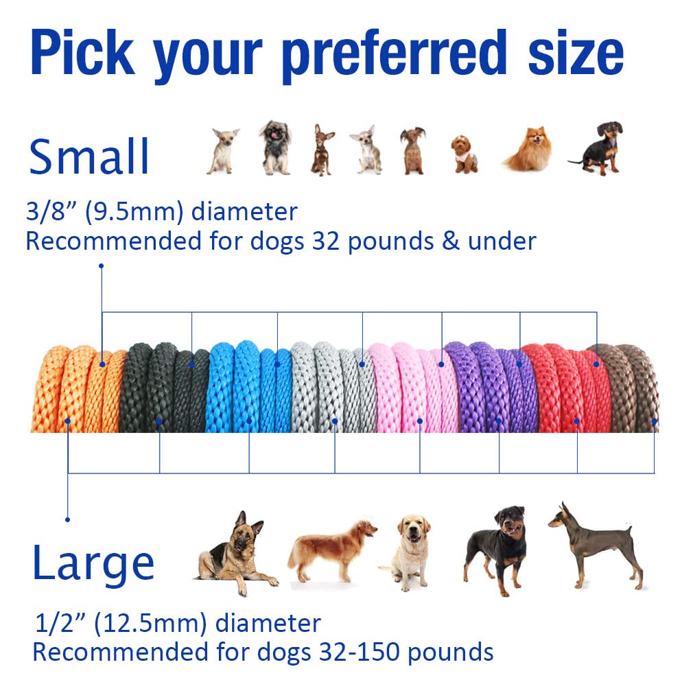 Lynxking slip lead 8ft no-pull-training supports long-distance practice with easing tension.
