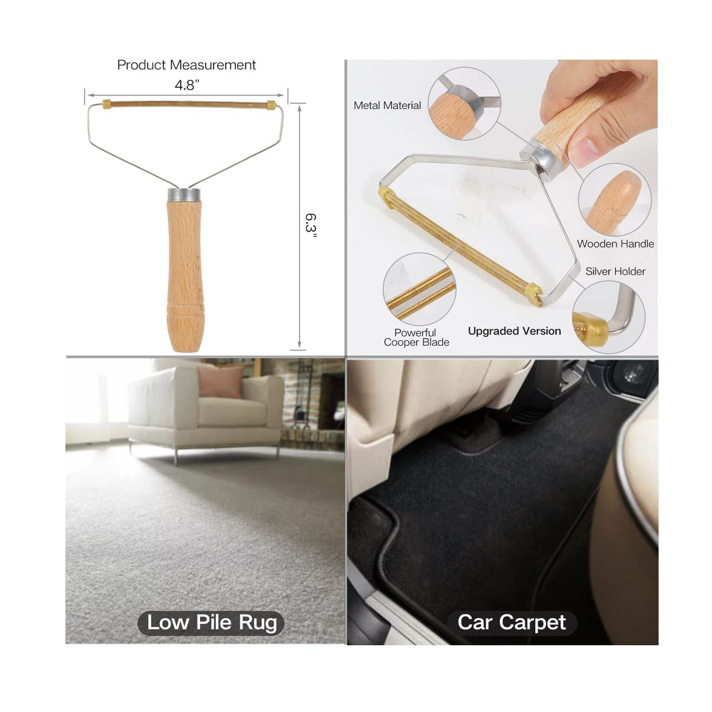 LYONGSMENT plastic hair remover tool aiding fabric and furniture cleaning