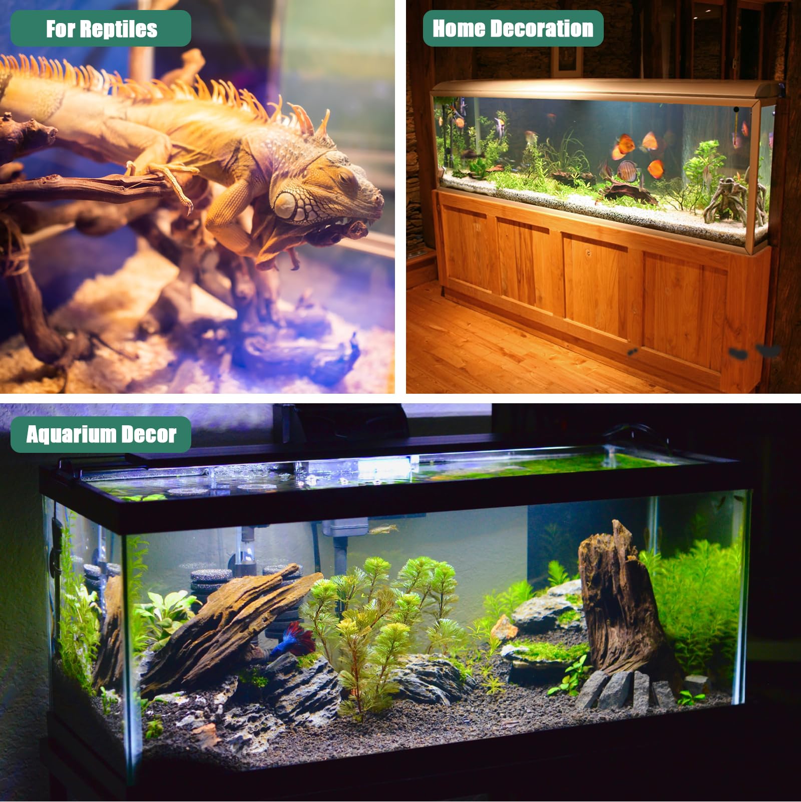 LYPHARD AQUARIUMS driftwood decorative piece sinks easily for direct aquarium setup