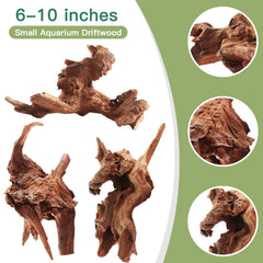 Lyphard Aquariums purple teak driftwood branch sinks easily for instant tank scenery.