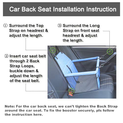 Lyricalife Pet Car Seat ideal for puppy and small pets on road trips
