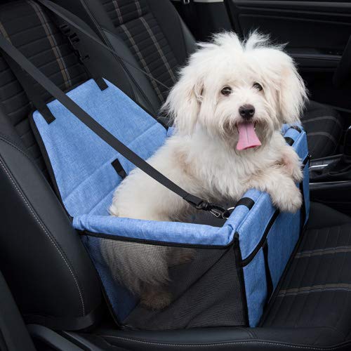 Lyricalife Pet Car Seat shortened leash allows controlled, comfortable pet proximity during trips
