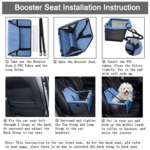 Lyricalife Pet Car Seat soft fleece pad offers cozy comfort on longer rides