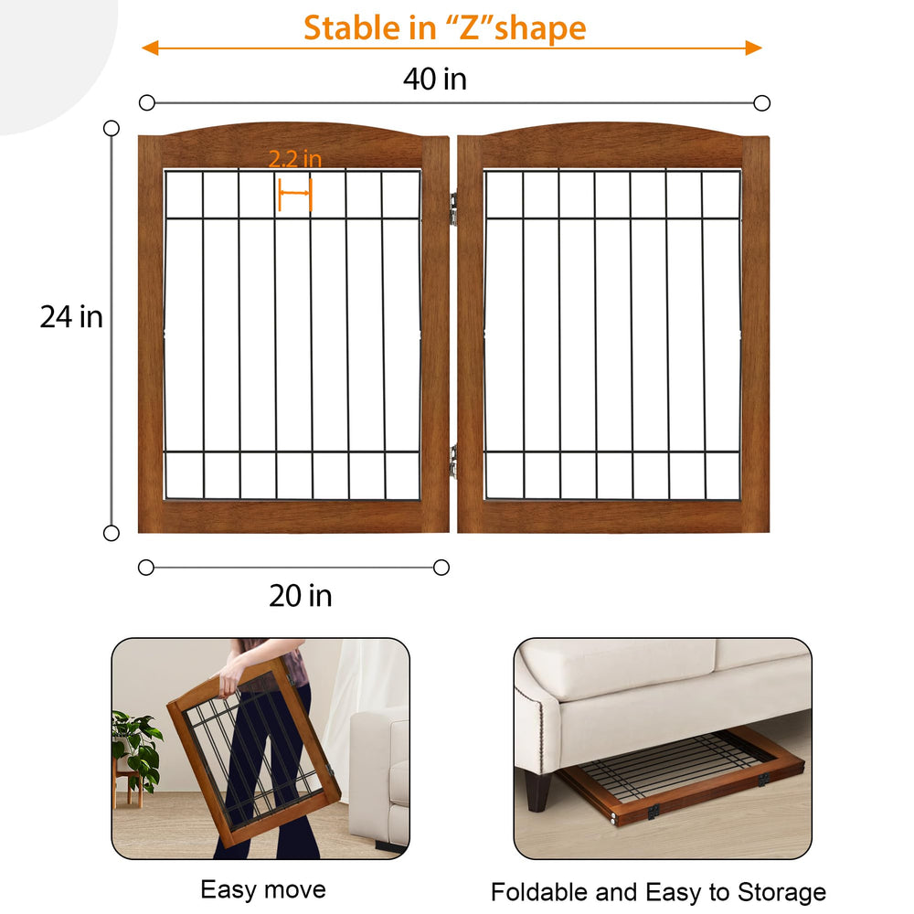 LZRS folded gate fits compactly for storage when not in use.