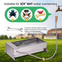 LZWUNYXE large 7.5 liter capacity trough for multiple animals