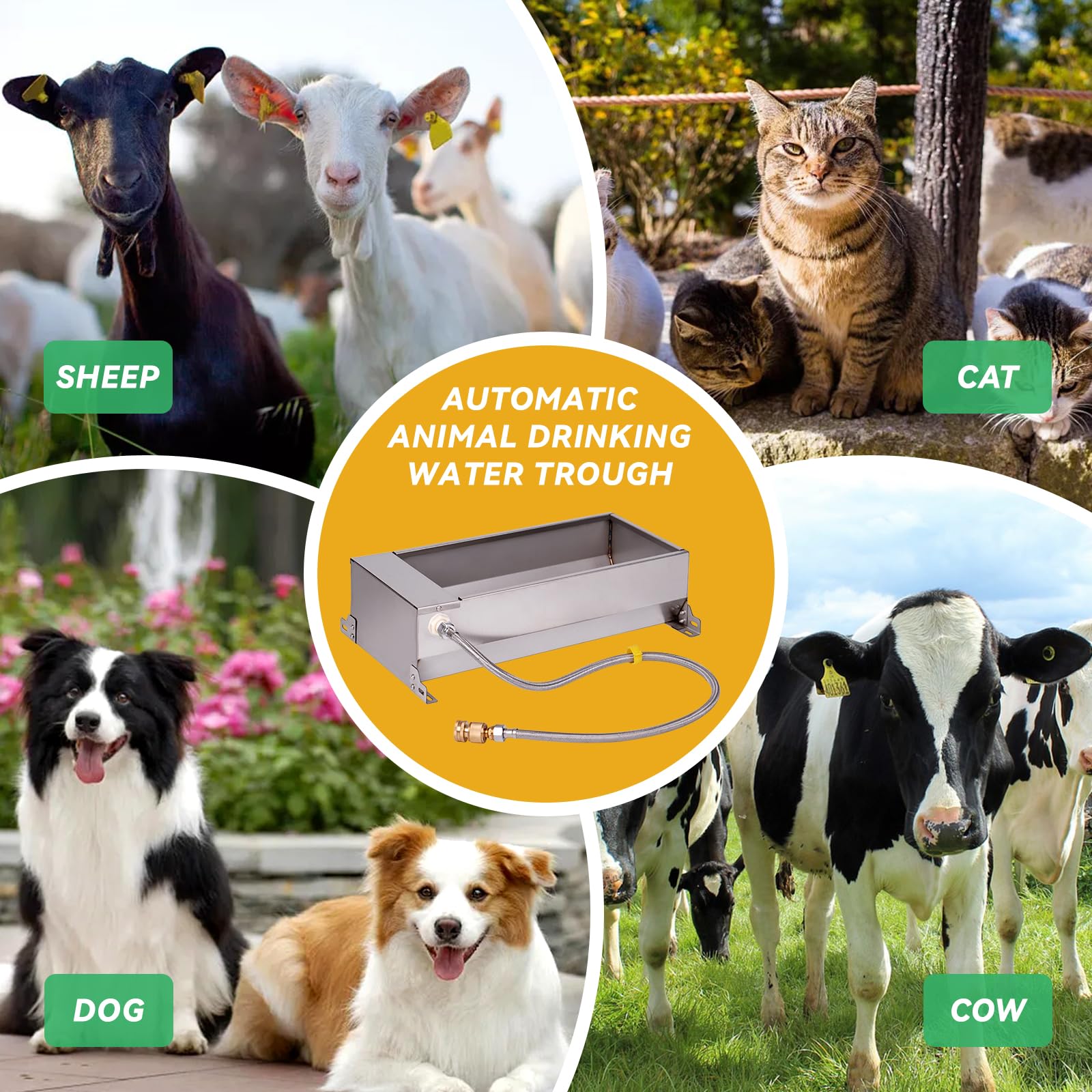 LZWUNYXE rolled-edge design protects animals and handlers