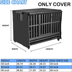 M JJYPET 48-inch crate cover side window demonstrates ventilation and breathable design.
