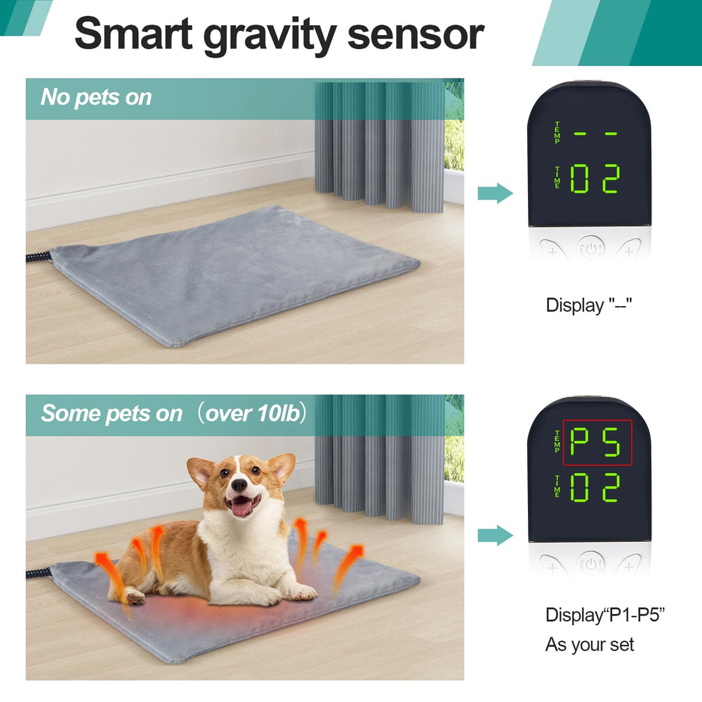 M MIMMU smart cat heating pad adjustable temperature for tailored warmth