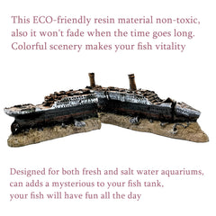 M2cbridge european castle aquarium decor adds focal interest and natural-looking structure.