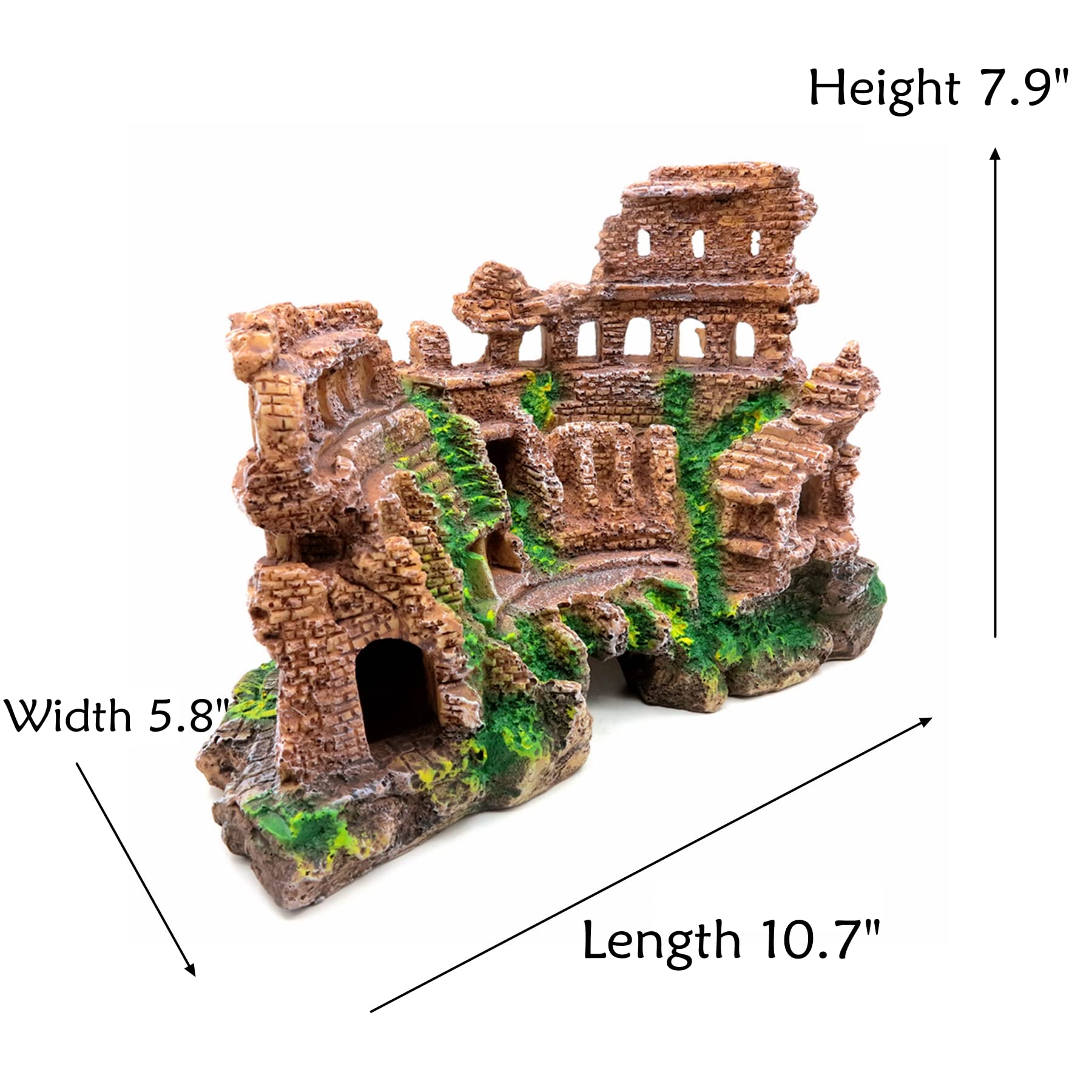 M2cbridge Roman column ruins stable base supports safe placement in tank.