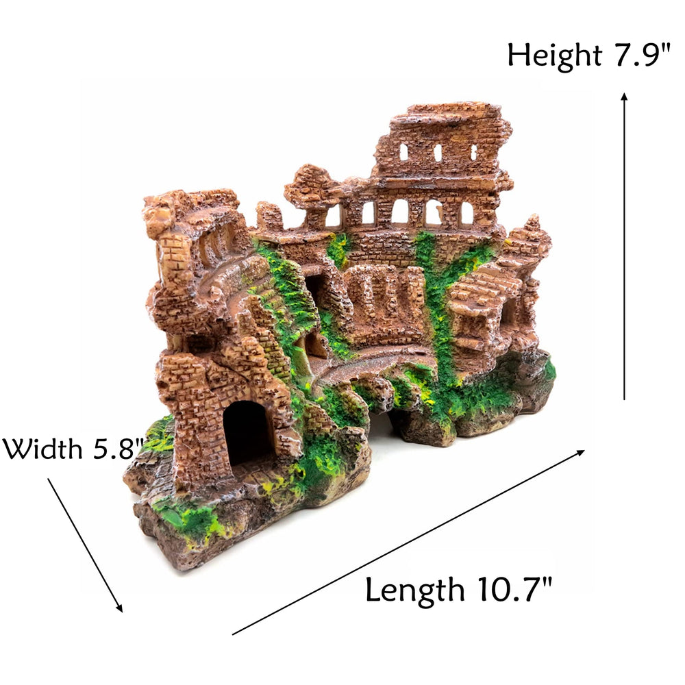 M2cbridge Roman column ruins stable base supports safe placement in tank.