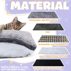 Maasechs cat bed pad soft surface delivering warm nap comfort