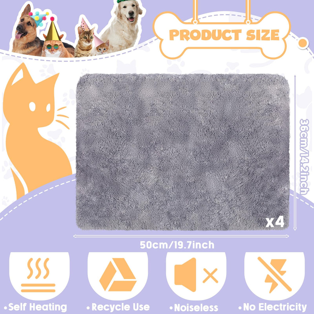 Maasechs pads shown for multi-pet use with portable warmth