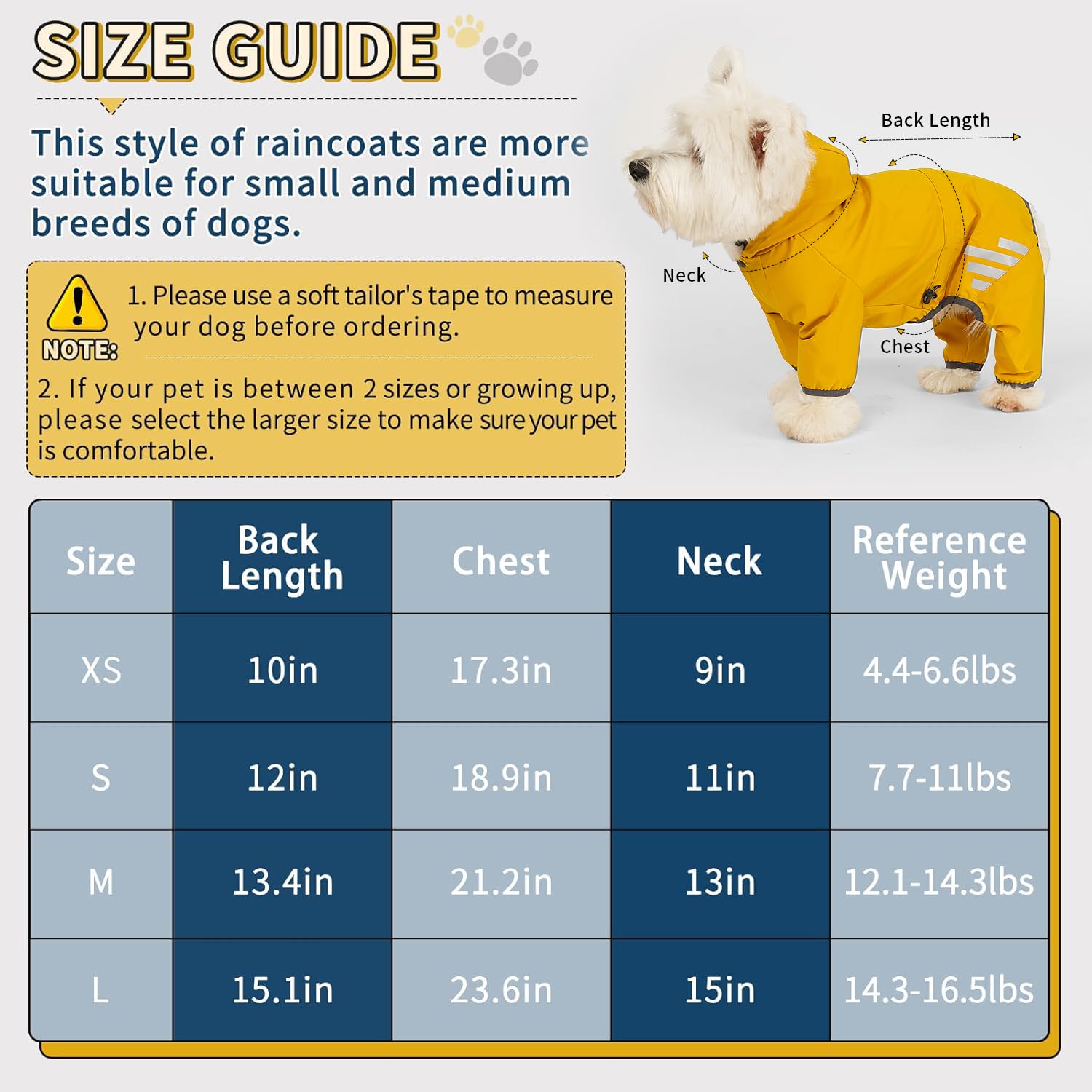 Mabawa dog raincoat reflective strips for safer night walks.