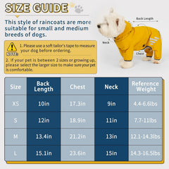 Mabawa dog raincoat reflective strips for safer night walks.