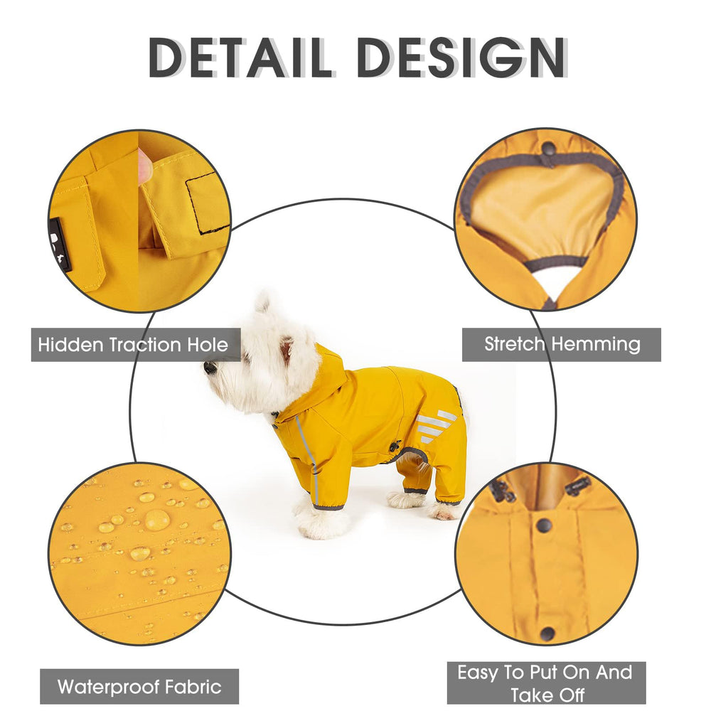 Mabawa waterproof dog jacket with TPU coating resists wind.