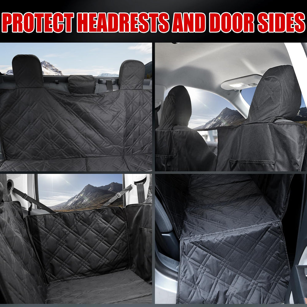 Mabett dog seat cover headrest protection guards seats during excited rides