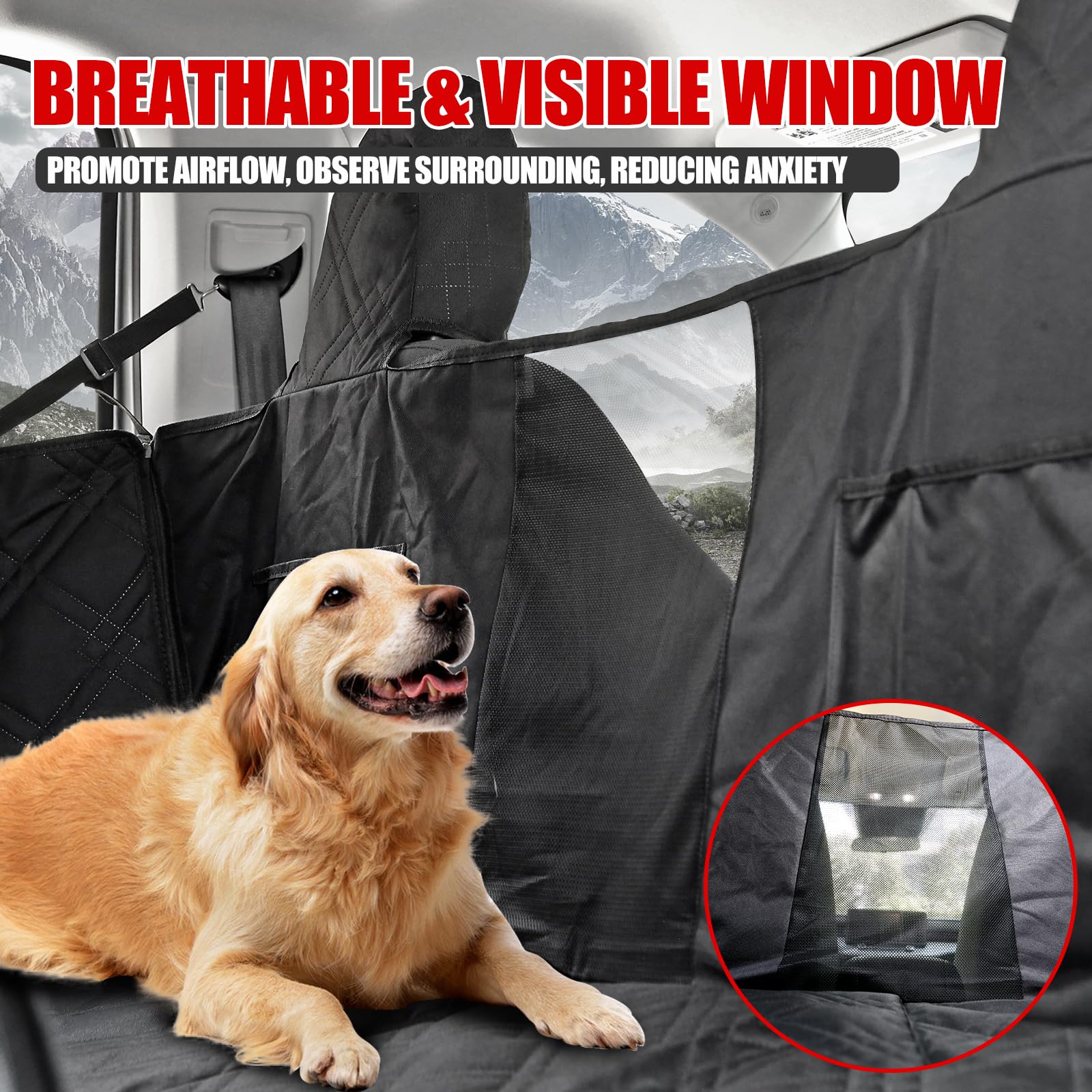 Mabett mesh vent window enhances airflow and reduces anxiety during rides