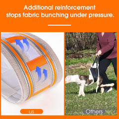 Macamolly reinforced-stitching prevents harness bunching under pressure