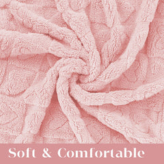 MACEVIA fluffy fleece dog blanket on bed with pet snuggling for warmth