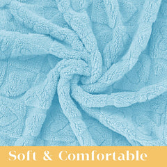 MACEVIA fluffy fleece dog blanket with soft texture ideal for puppy naps.