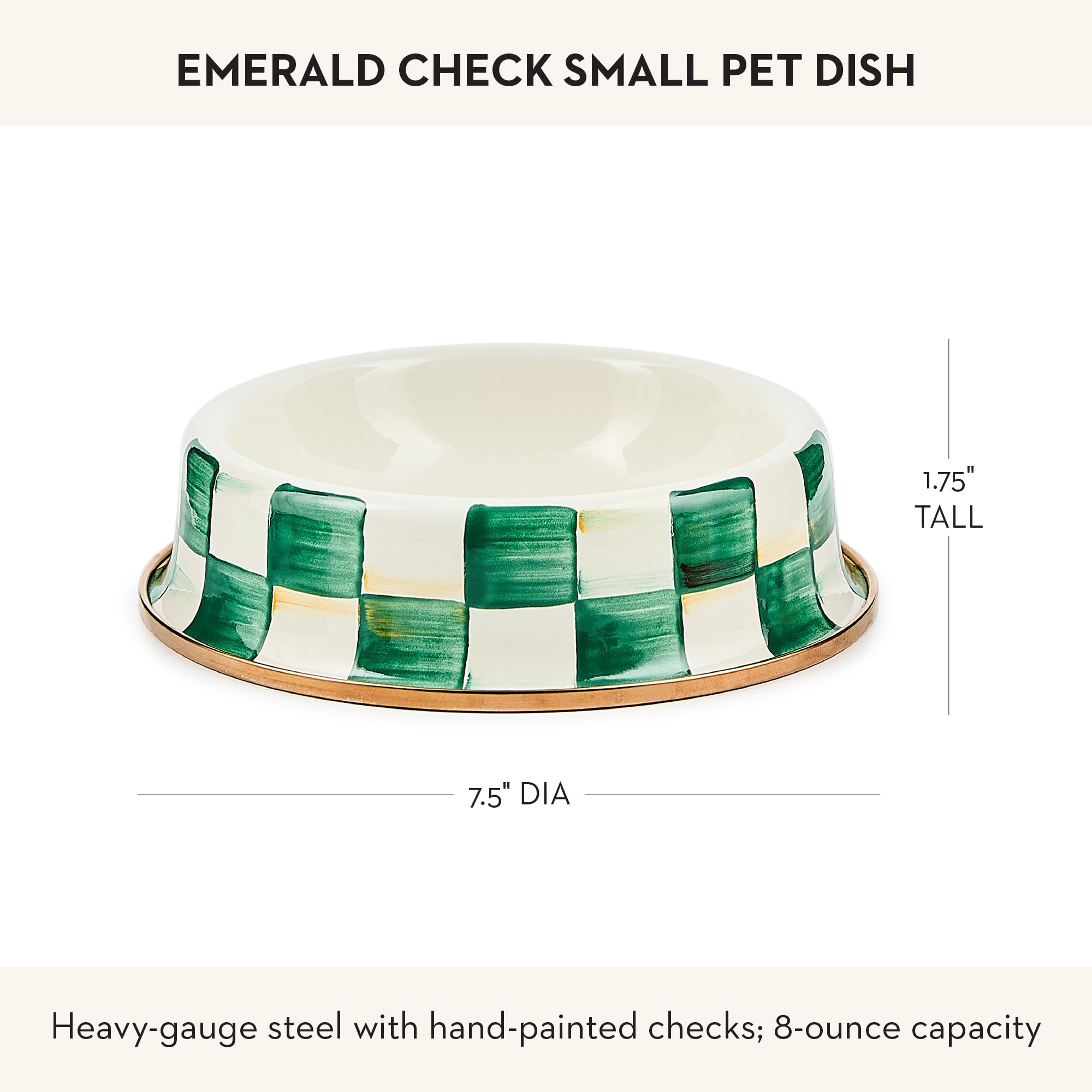 MACKENZIE-CHILDS enamel cat dish wet-food-use demonstrates versatility